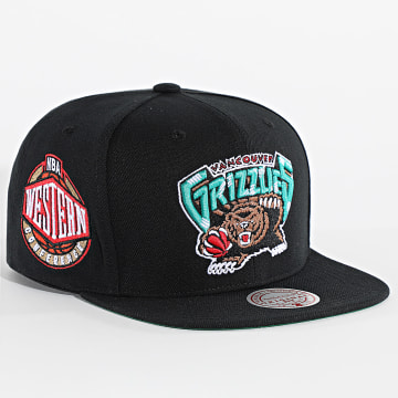 Mitchell and Ness - Gorra Vancouver Grizzlies Conference Patch NBA Snapback Negra