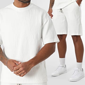 MTX - Set van wit T-shirt en joggingbroek