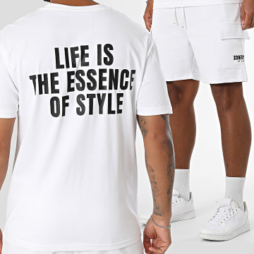 MTX - Set aus Oversize T-Shirt und Cargo Shorts 625 Weiß
