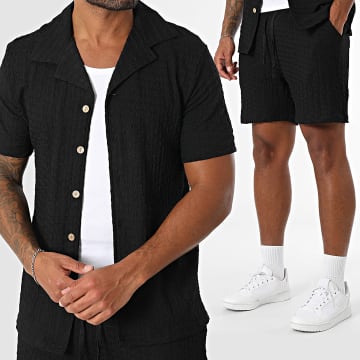 MTX - 972 Zwart shirt met korte mouwen en joggingshortset