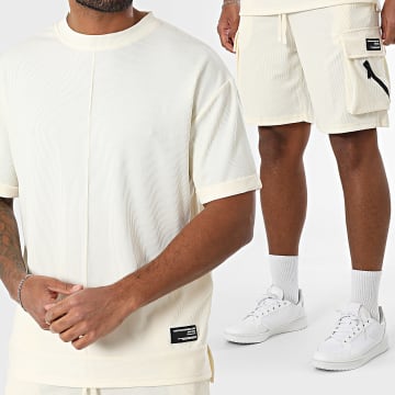 MTX - Set T-Shirt Und Cargo Shorts 961 Beige