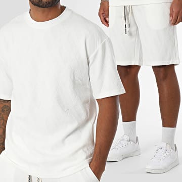 MTX - Oversized T-shirt en joggingbroek set 565 Wit