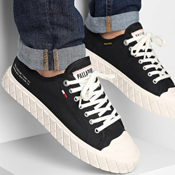 Palladium - Palla Ace 74447 Negro Blanco Gorra Zapatillas Grises