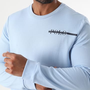 Polo Ralph Lauren - Camiseta Manga Larga Logo Azul Claro