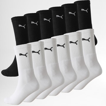 Puma - Confezione da 12 paia di calzini 701219574 bianco nero