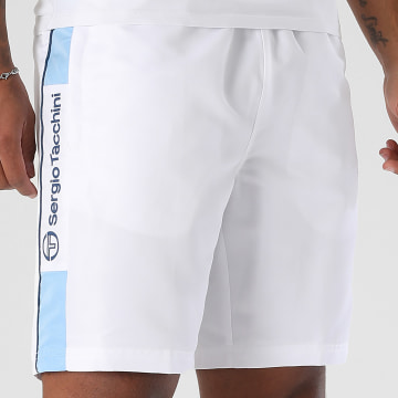Sergio Tacchini - Pantalón Corto Vebita 024 40815 Blanco Azul Claro