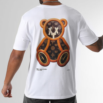 Teddy Yacht Club - Oversize Premium Lthr Tee Shirt Blanco