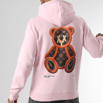 Teddy Yacht Club - Sudadera con capucha Premium Lthr rosa