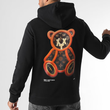 Teddy Yacht Club - Sudadera con capucha Premium Lthr Negra