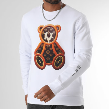 Teddy Yacht Club - Crewneck Premium Lthr Sweat Blanco