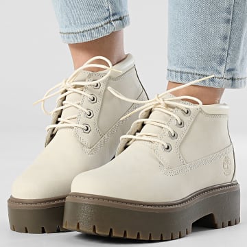 Timberland - Stivali Stone Street Donna Mid Lace Waterproof A2HA9 Natural Nubuck