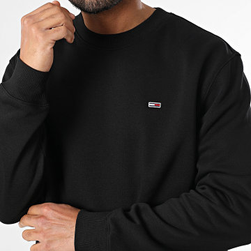 Tommy Jeans - Sweat Crewneck Flag Fleece 0741 Noir