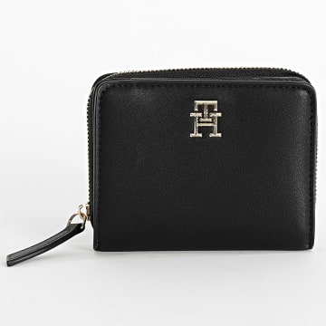 Tommy Hilfiger - Portefeuille Femme Logotape Med 7408 Noir