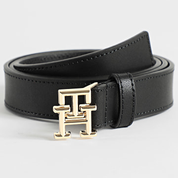 Tommy Hilfiger - Ceinture Femme Logo 7248 Noir Doré