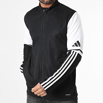 Adidas Sportswear - Veste Zippée SQ25 JE2774 Noir Blanc