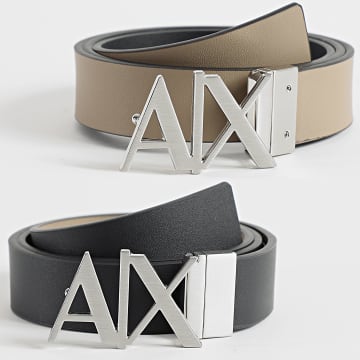 Armani Exchange - Cintura reversibile 951017 CC505 Nero Beige