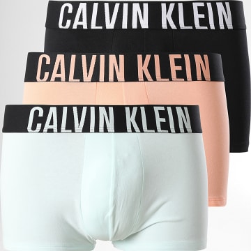 Calvin Klein - NB3608A Negro Naranja Agua Verde Boxer Juego De 3