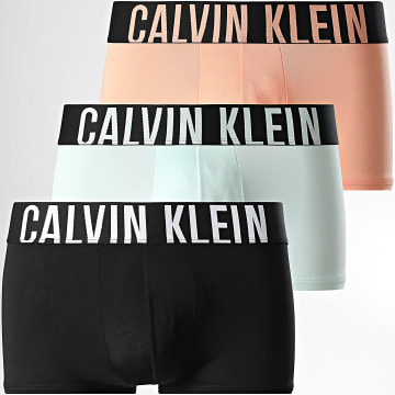 Calvin Klein - Juego de 3 calzoncillos bajos NB3611A Negro Naranja Verde Agua