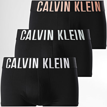 Calvin Klein - Juego de 3 bóxers de tiro bajo NB3611A Negro