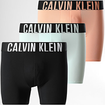 Calvin Klein - Juego De 3 NB3612A Negro Agua Verde Naranja Calzoncillos Boxer