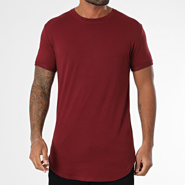 Frilivin - Camiseta oversize burdeos