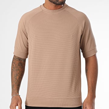Frilivin - Tee Shirt Waffle Marron