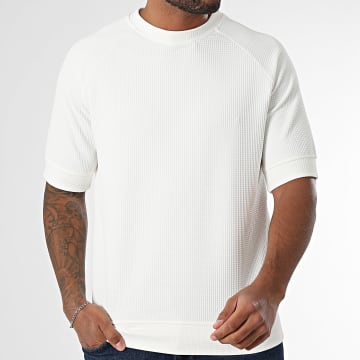 Frilivin - Camiseta Waffle Blanca