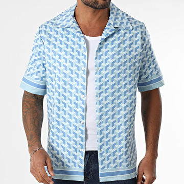 KZR - Chemise Manches Courtes Bleu Clair