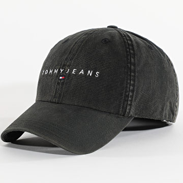 Tommy Jeans - Casquette Linear Logo Washed 7308 Noir