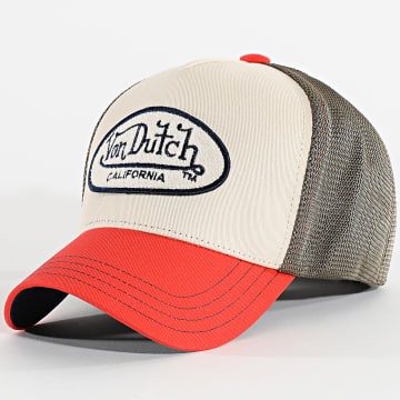 Von Dutch - Cappello Trucker Terry 07 Beige Verde Khaki Arancione