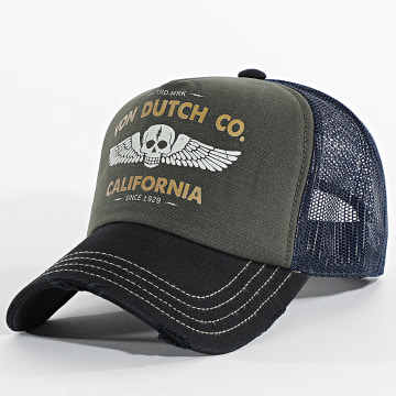 Von Dutch - Cappello Trucker Crew 24 Verde Khaki Blu Navy Nero