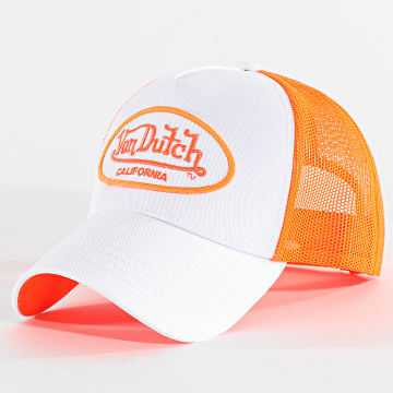 Von Dutch - Cappello Trucker Fluo 04 Bianco Arancione