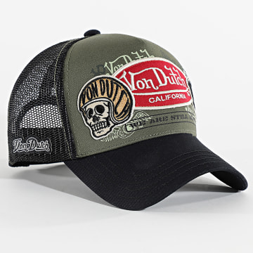 Von Dutch - Cappello Trucker Toppe 05 Verde Khaki Nero