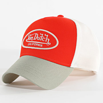 Von Dutch - Trucker Cap Poly 01 Rot Beige Grün