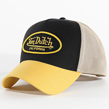 Von Dutch - Trucker Cap Poly 05 Schwarz Beige Gelb