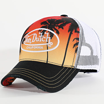 Von Dutch - Cappello Trucker Subl 05 Arancione Nero Bianco