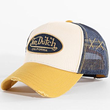 Von Dutch - Trucker Cap Used 05 Beige Gelb Marineblau