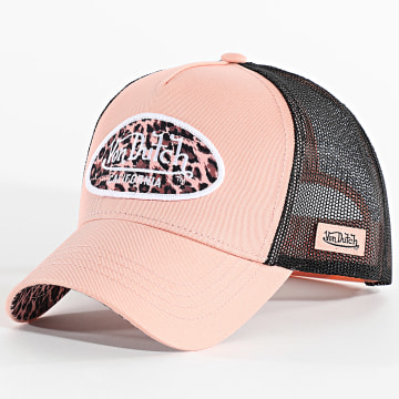 Von Dutch - Cappello Trucker Lole Rosa Nero Leopardo