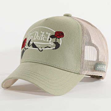 Von Dutch - Cappellino Lorg Trucker Verde Beige