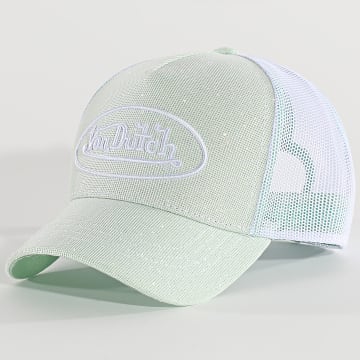 Von Dutch - Cappello trucker Shig verde chiaro bianco