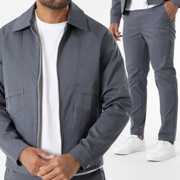Frilivin - Ensemble Veste Zippée Et Pantalon 405 Gris Anthracite