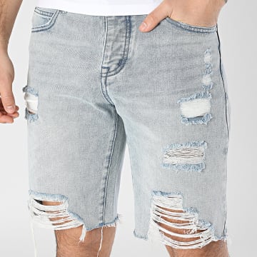 Frilivin - Short Jean Destroy 381 Bleu Wash