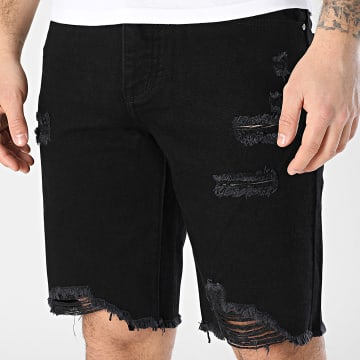 Frilivin - Short Jean Destroy 381 Noir