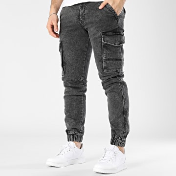 Jack And Jones - Pantalon Cargo Jean Paul Flake Noir