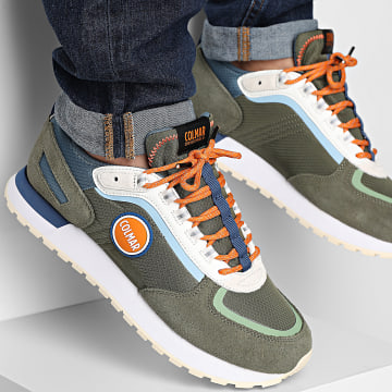 Colmar - Travis Expedition 076 Militair Groen Multicolour Sneakers