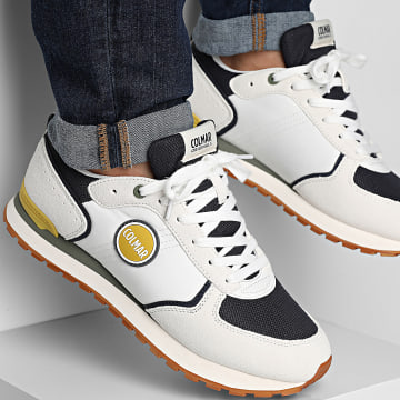 Colmar - Travis Block 068 Off White Navy Citrus Green Sneakers