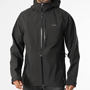 ELLIKER - Coupe-Vent Capuche Long 40130 Noir