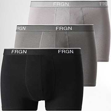 Freegun - Lot De 3 Boxers FRGN Noir Gris