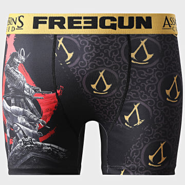 Freegun - Boxer Assassin's Creed Noir Rouge Doré