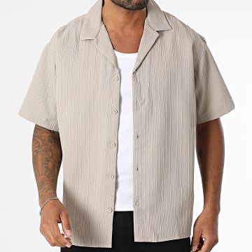 Jack And Jones - Chemise Manches Courtes Massimo Resort Taupe